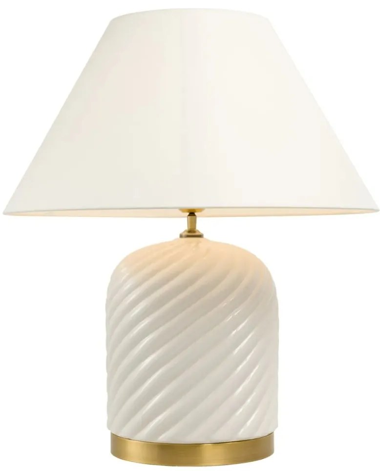 Veioza eleganta design LUX din ceramica, Savona alb 110908 HZ