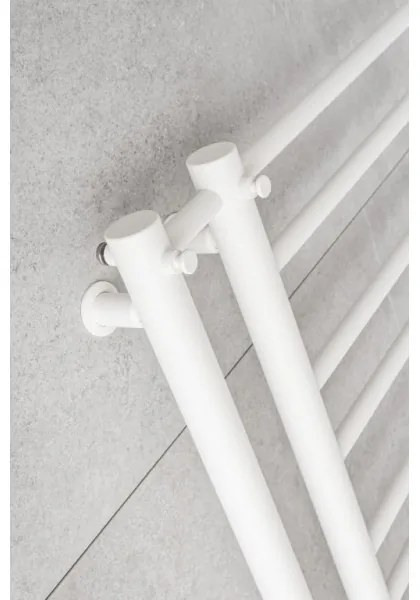 P.M.H. T2W - Radiator de baie tip scară THEIA, 352W, 154 cm, montaj pe partea dreaptă, alb