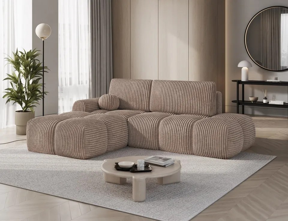 Colțar Vittario extensibil, 227x170x95 cm, orientare stânga – Modullo 20