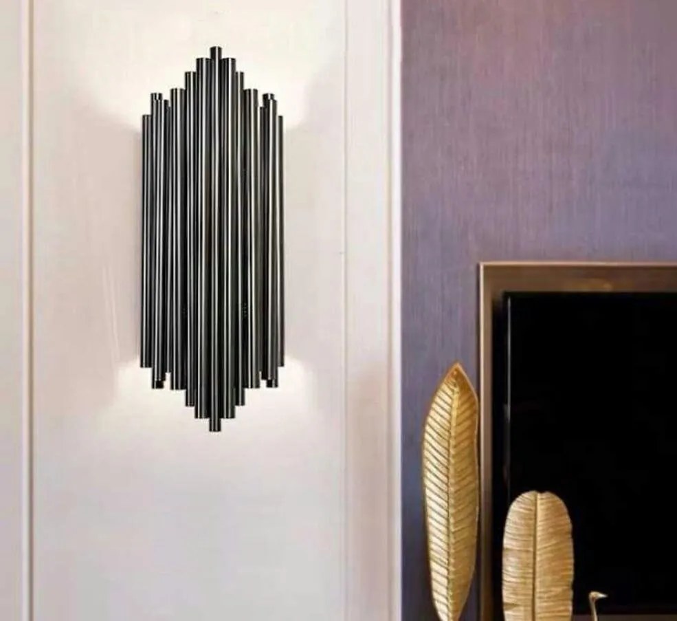 Aplica de perete design minimalist Tub negru