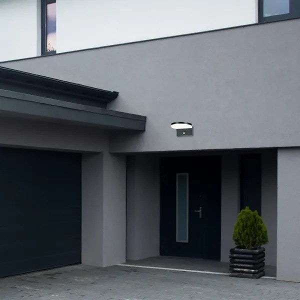 Aplică LED de exterior cu senzor Rabalux 77119 BATIDA LED/9W/230V IP54 negru