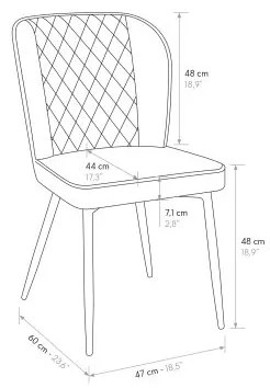 PAZZO DESIGN Set de 4 scaune Simona roz din catifea și picioare metalice | Aosom Romania