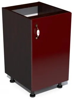 Corp inferior 50 cu 1 usa Zebra MDF rosu simplu