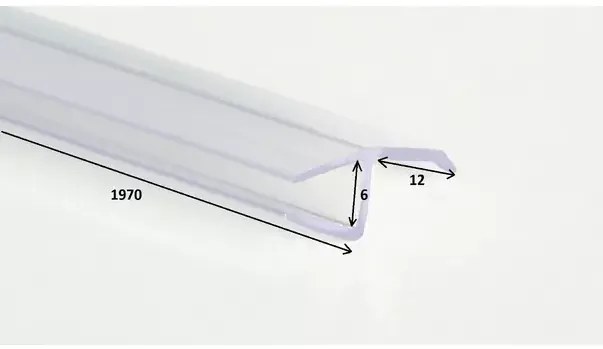 Garnitura pentru cabine de dus Kerria Plus 197 cm transparent