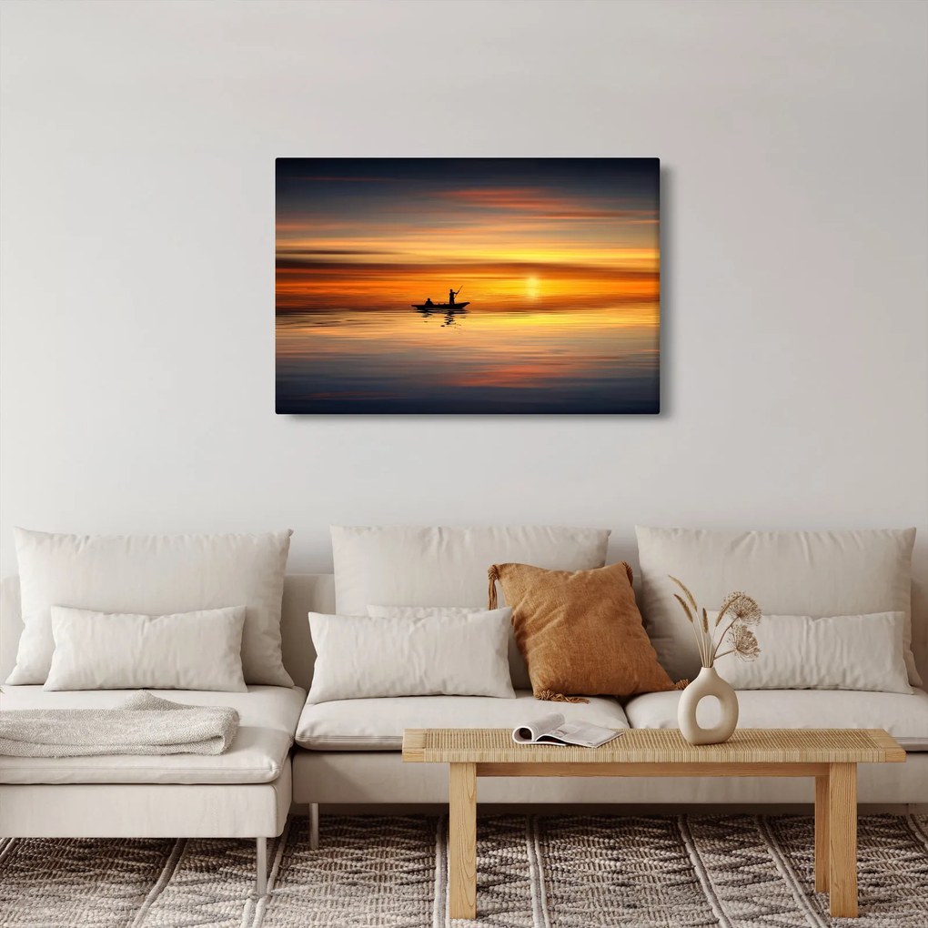 Tablou - cu barca (90x60 cm)