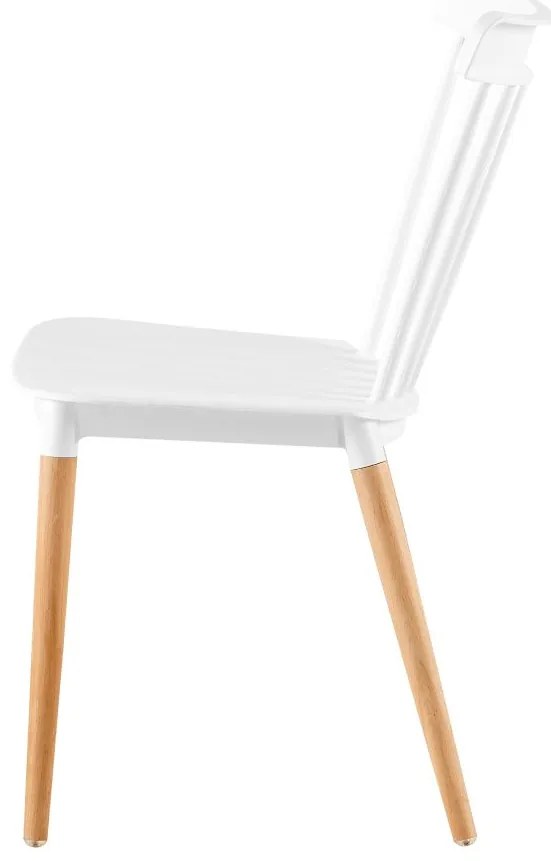 Scaun de sufragerie COSIMA (alb + fag). 1091452