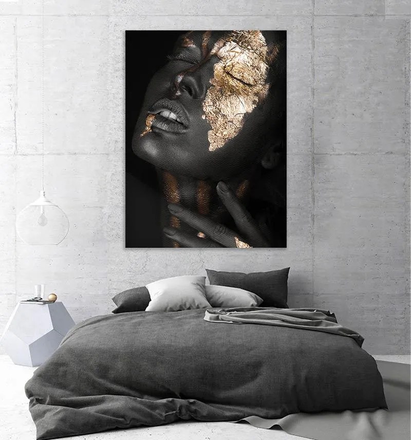 Tablou canvas Golden Girl 120x80 cm