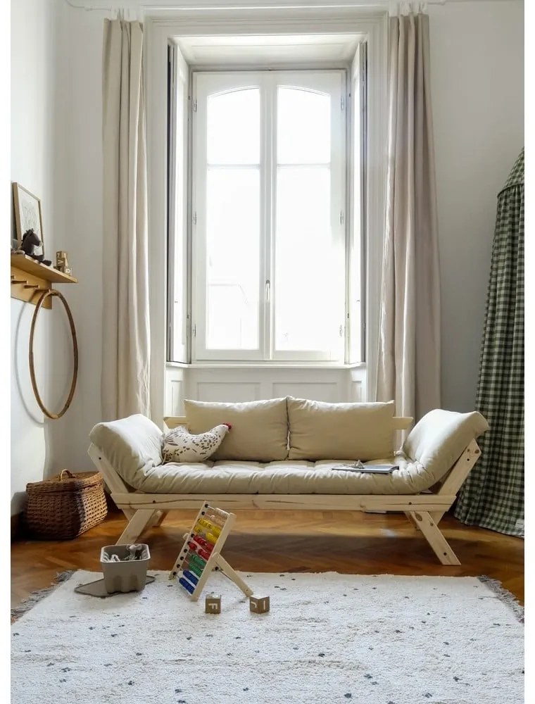 Canapea variabilă Karup Design Bebop Natural/Bordeaux