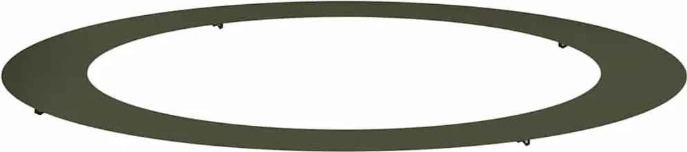 vidaXL potrivit pentru inel de copac plat Olivengrønn Ø90 / 120 cm Oțel