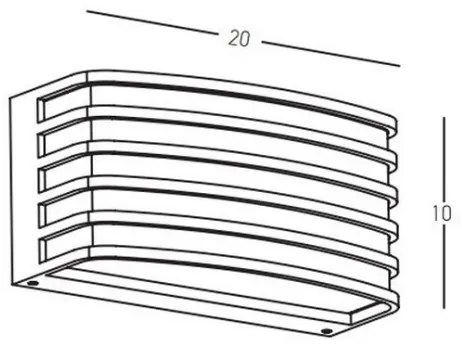Aplică de exterior 1xE27/20W/230V IP54 maro Zambelis E275