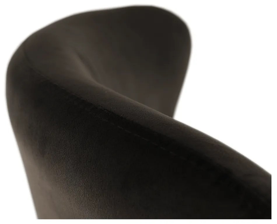 Fotoliu de design, catifea Velvet gri maroniu TAUPE, TENAL