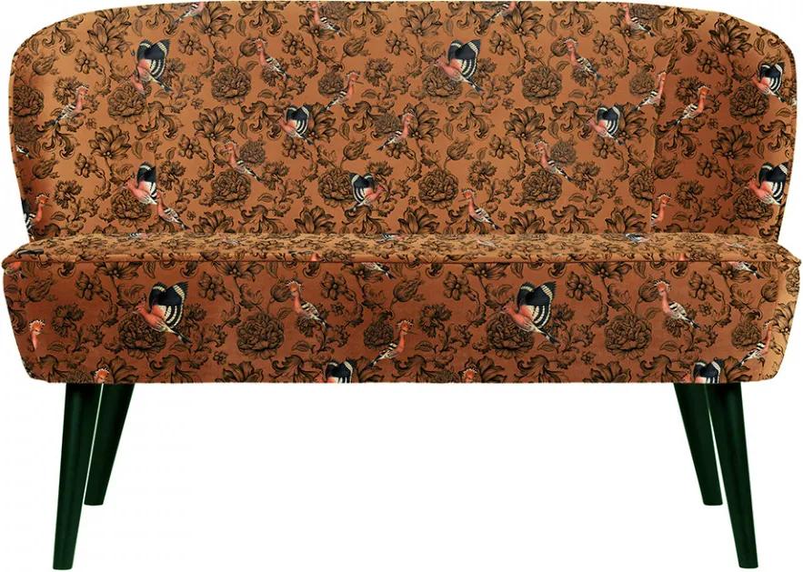Canapea multicolor din lemn de mesteacan si poliester pentru 110 cm Sara Woood