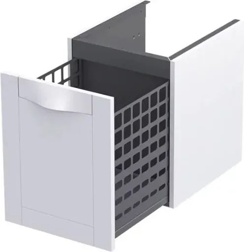 Dulap mediu lateral alb mat Oristo Skagen 40x50 cm sertar cos de rufe