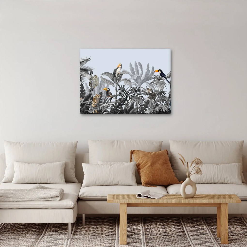 Tablou - Jungla ilustrată (70x50 cm)