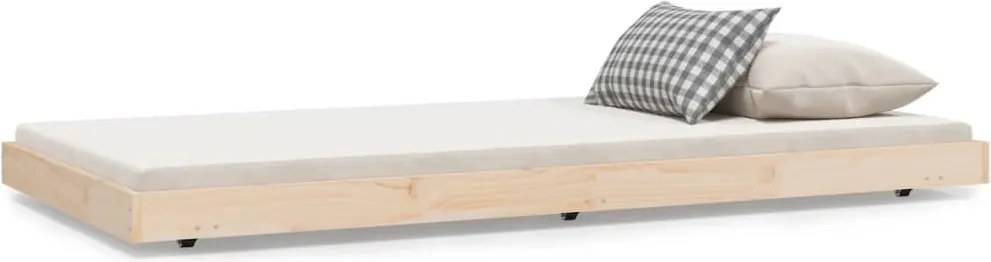 vidaXL Cadru pat fără saltea, 90x190 cm, lemn masiv de pin