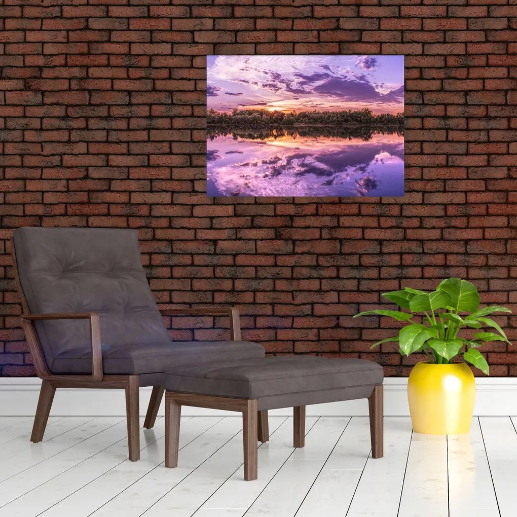 Tablou cu cerul violet (70x50 cm)