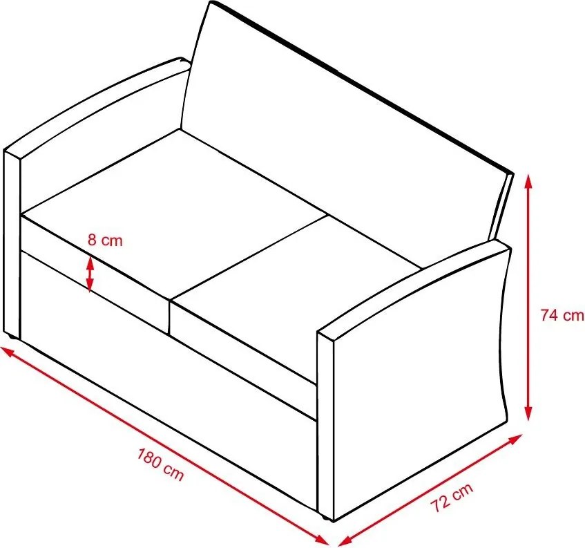 Set mobilier de grădină pentru familie Avenberg LUGANO