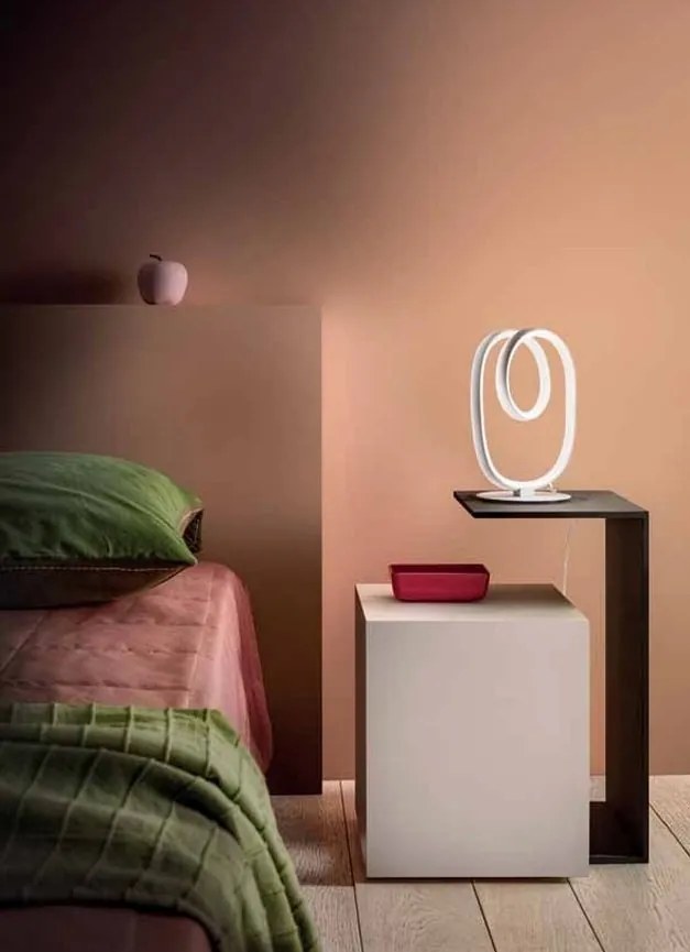 Veioza LED design modern Diva, auriu, alb sau titan
