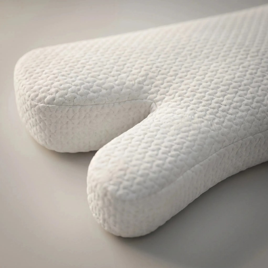 Resigilat: Perna cervicala CERVI-SAN Antirid, memory foam maruntit, husa Tencel