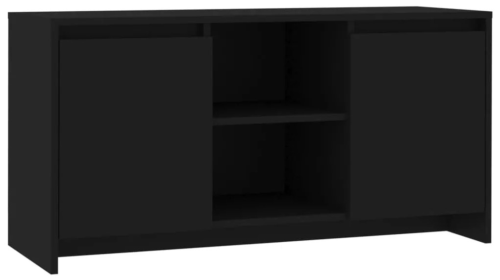 809792 vidaXL Comodă TV, negru, 102x37,5x52,5 cm, PAL