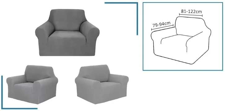 Husa elastica pentru fotoliu CORDA Culoare: Crem