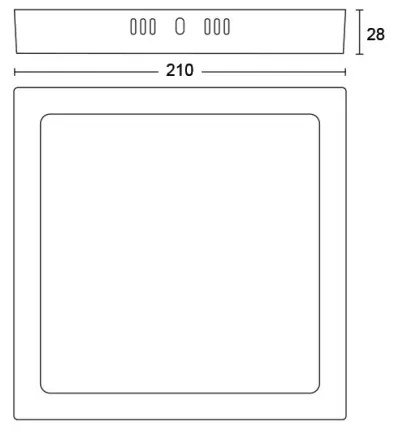 Plafonieră LED MAGNEOS LED/12W/230V 2700K neagră Philips