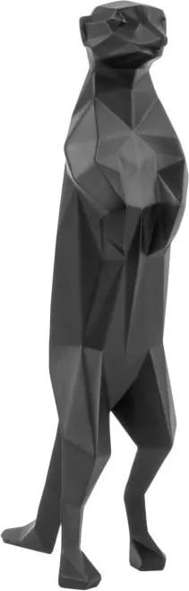 Statuetă PT LIVING Origami Meerkat, negru mat