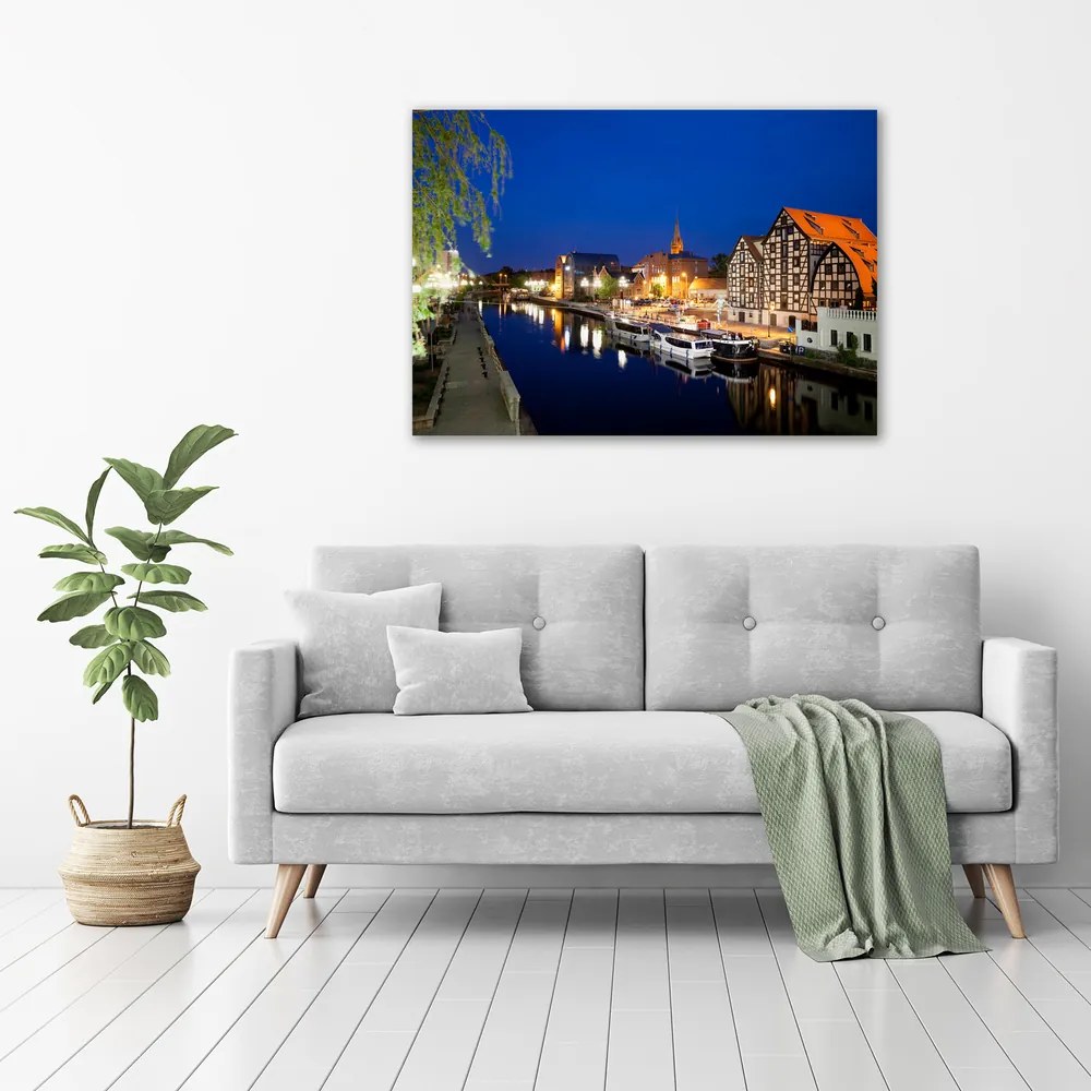 Tablou canvas Noapte bydgoszcz