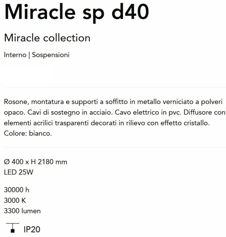Lustra LED suspendata design elegant Miracle sp d40