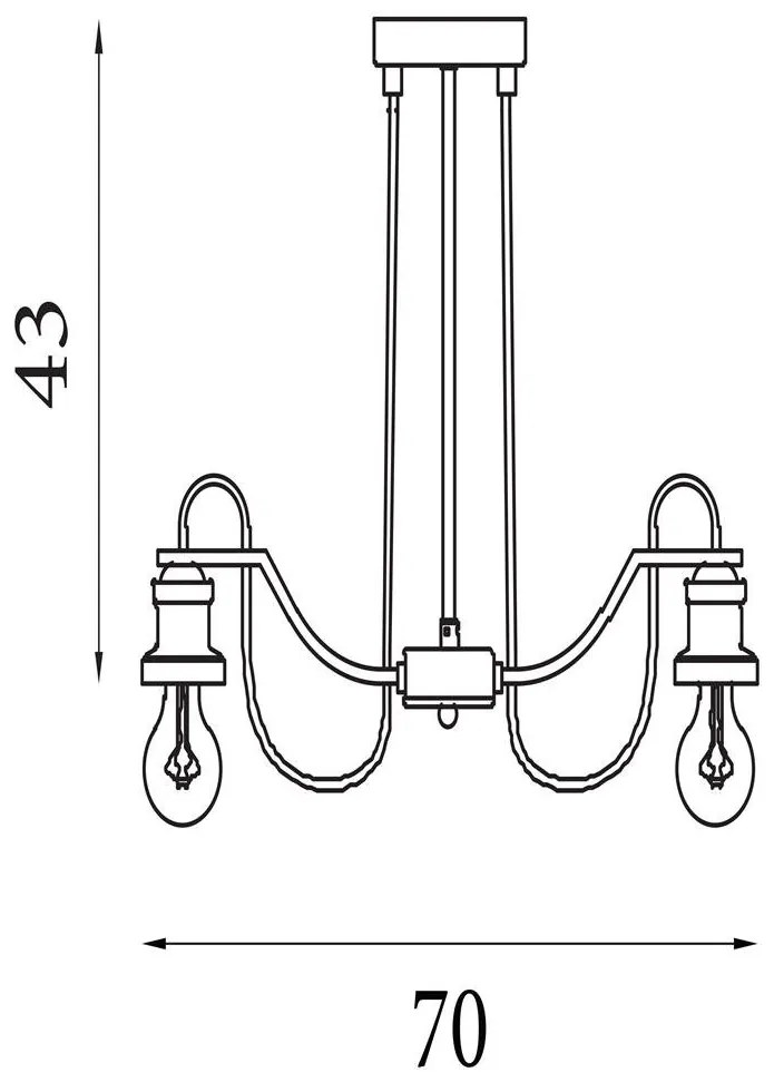 Lustra stil industrial Olivia 8Lt