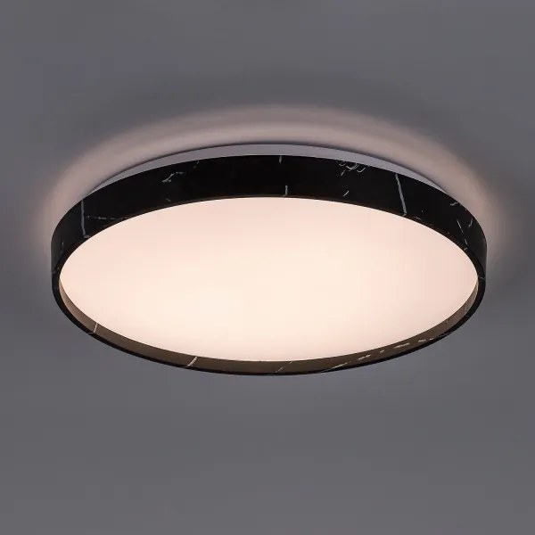 Rabalux 71517-LED Plafonieră cu dimmer TERESIA 24W/230V 3000-6500K Ø 38 cm neagră + telecomandă