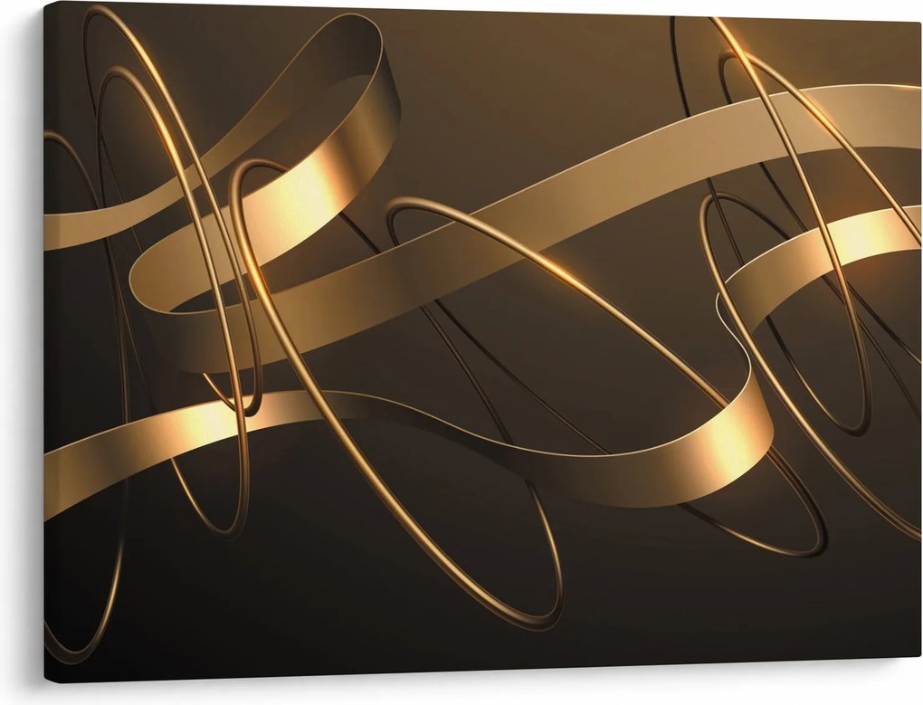 Tablou - Panglici de bronz (70x50 cm)