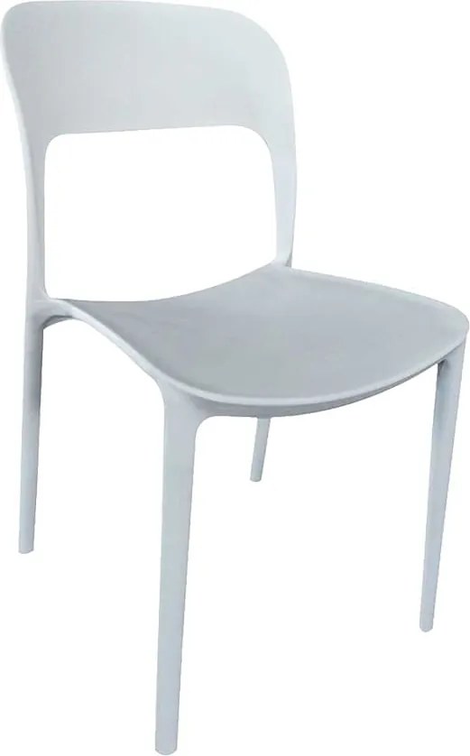 Scaun Plain alb, polipropilena
