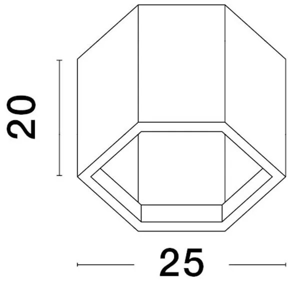 Plafoniera LED design minimal SAMBA alba