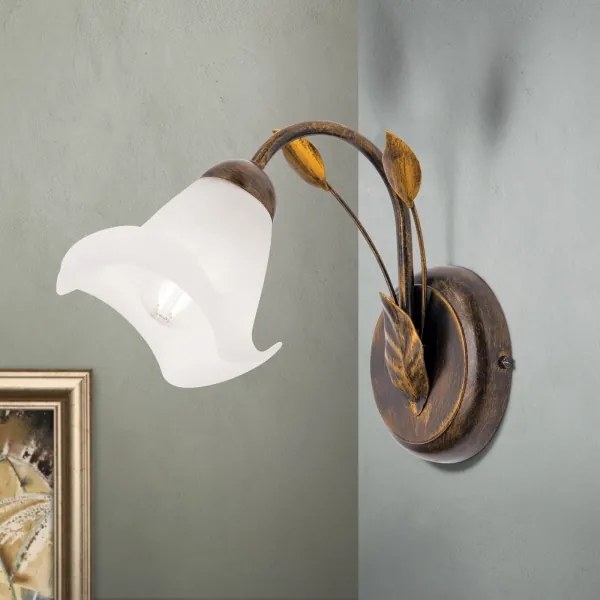 Lampă de perete Orion WA 2-1372/1 SISI 1xE14/40W/230V bronz/patină