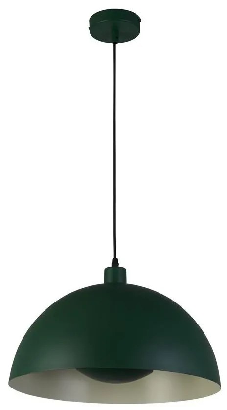 Lustra suspendata stil industrial Mars verde/ auriu