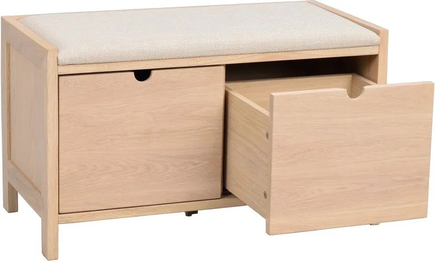 Bancă în culoare naturală Hillmond – Rowico