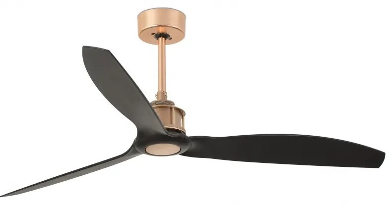 Ventilator de tavan cu telecomanda design modern JUST FAN cupru