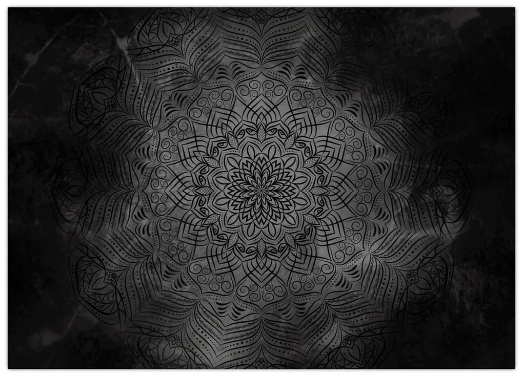 Tablou pe sticlă -Mandala mistică (70x50 cm)