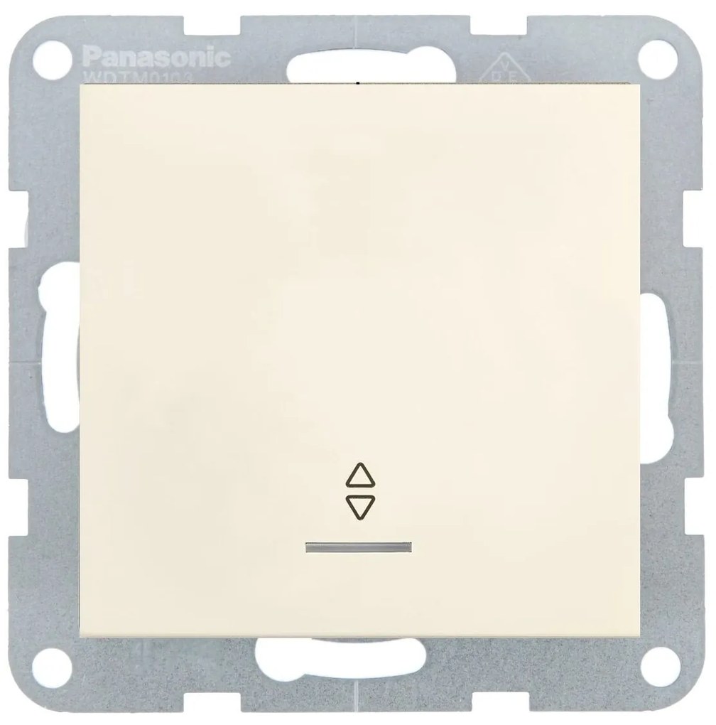 Intrerupator cap scara cu led 10A, IP20, Bej, Panasonic Karre Plus 55