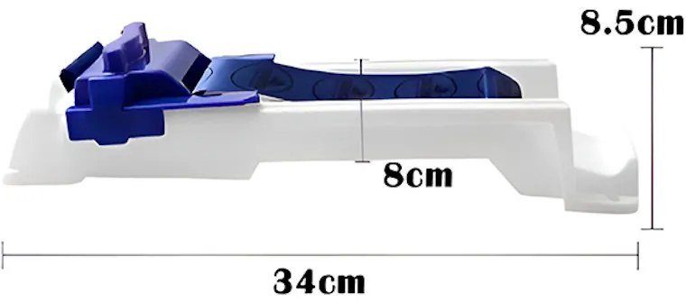 FOODROLL Roll Roller, Funcționare neelectrică, Ușor de utilizat, Alb/Albastru