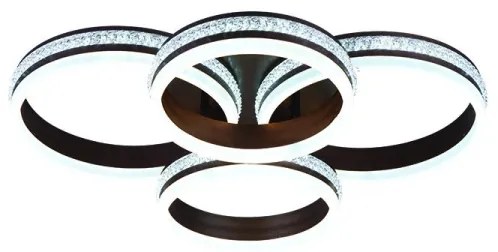 Lustră LED dimabilă, montaj aplicat pe tavan, 150W, 230V, 3000-6500K, cu telecomandă