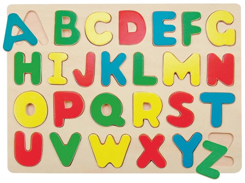 Puzzle din lemn - Alfabet