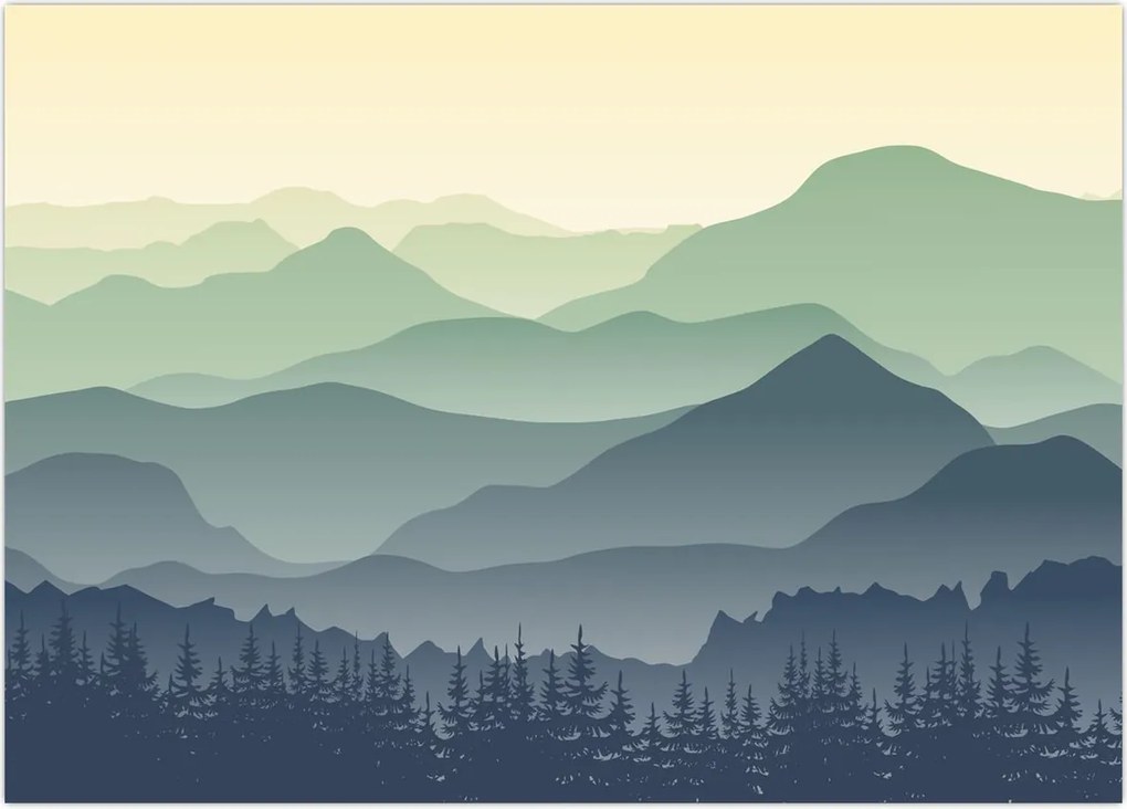 Tablou - Muntele Pădure (70x50 cm)