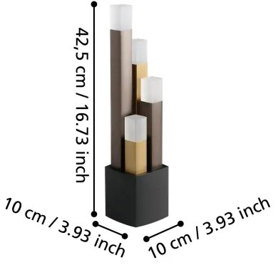 Lampă LED dimabilă de masă Eglo 39907 ESTANTERIOS 4xLED/3,7W/230V 3000K
