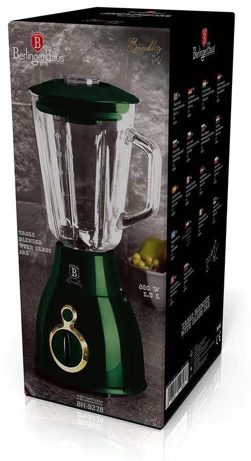 Blender cu bol de sticla 1.5 L Emerald Berlinger Haus BH 9278