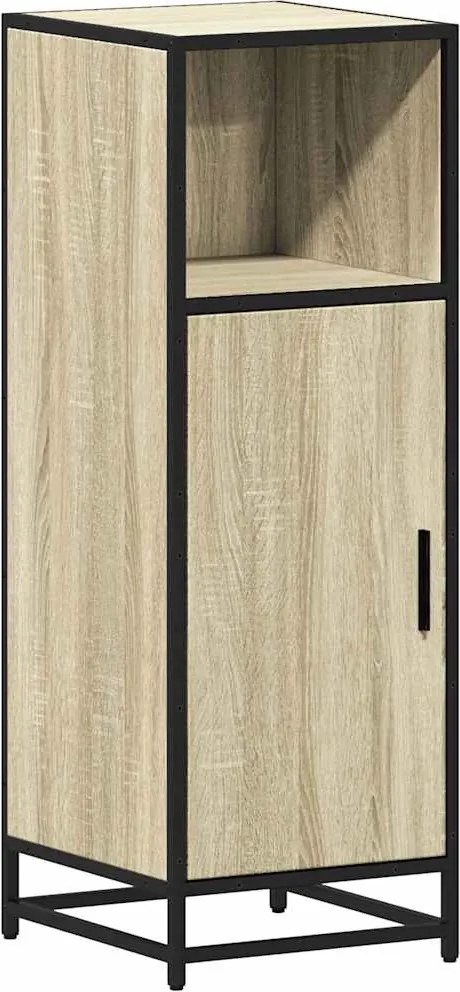 vidaXL Dulap de baie din stejar Sonoma, 35x37,5x100 cm, lemn stratificat