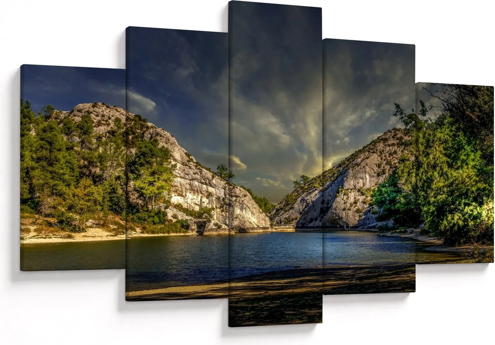 Tablou peisajului cu lac (150x105 cm)