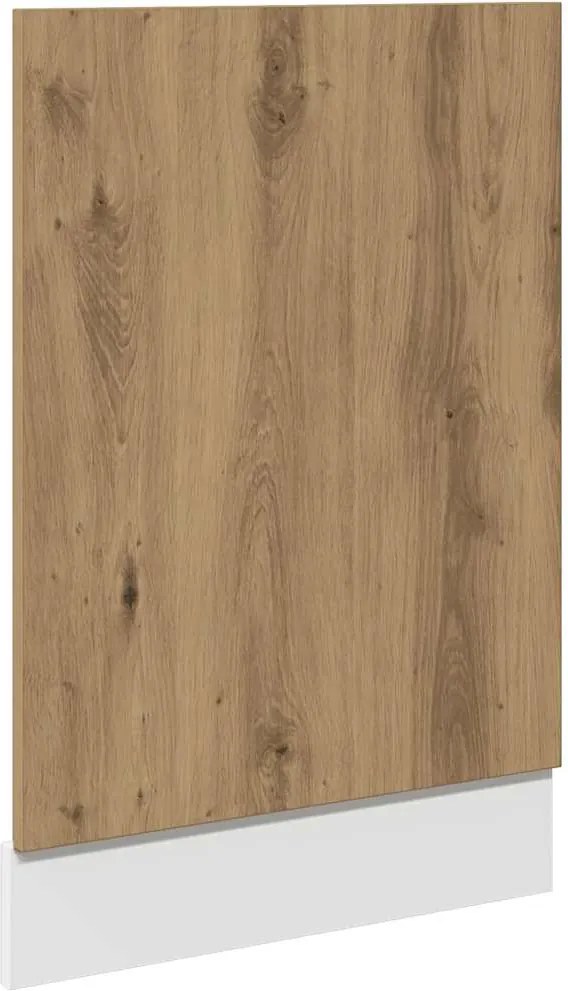 vidaXL Panou mașină spălat vase “Lyon”, Stejar artizanal, 45x3x67 cm