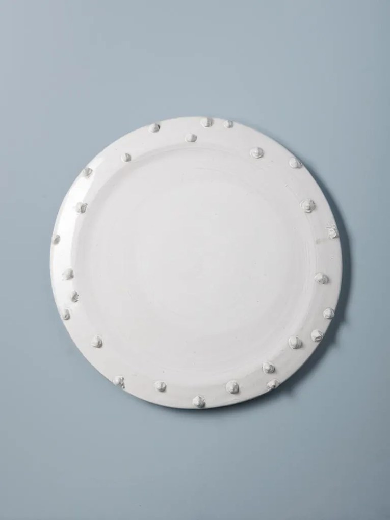 Farfurie alba din ceramica, D35cm Dante